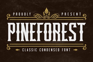 Pineforest - Classic Condensed Font