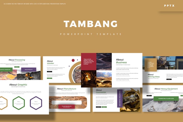 Tambang - Powerpoint Template