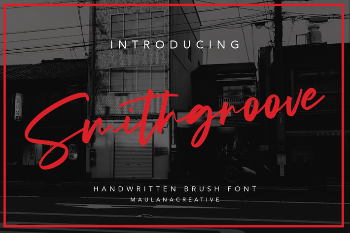 Smithgroove Handwritten Brush Font