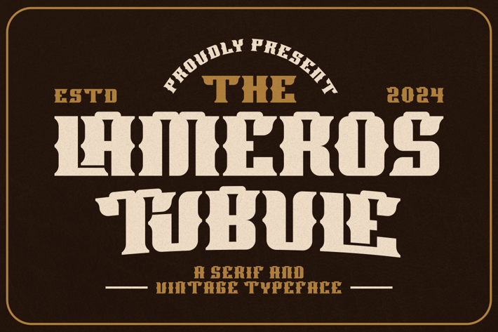 Lameros Tubule - Vintage Font
