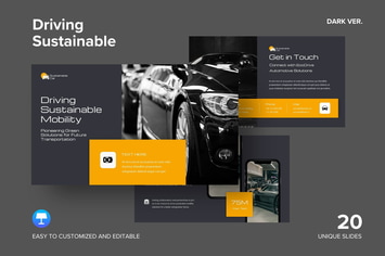 Driving Sustainable Dark Ver - Keynote Template