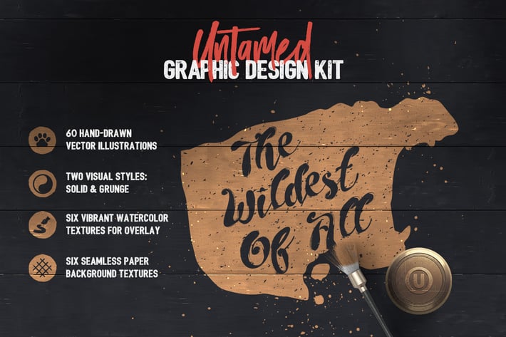 Untamed Graphic Design Kit