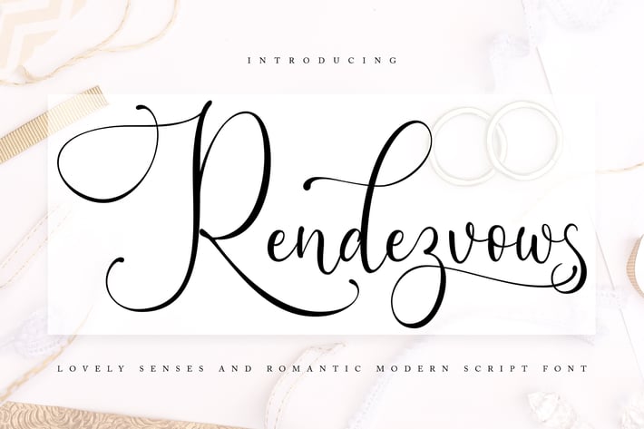 Rendezvouws | Modern Script Font