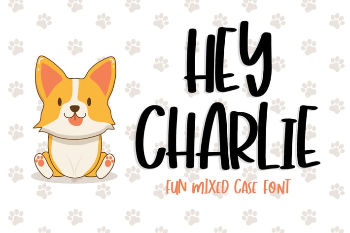Hey Charlie - Fun Mixed Case Font 