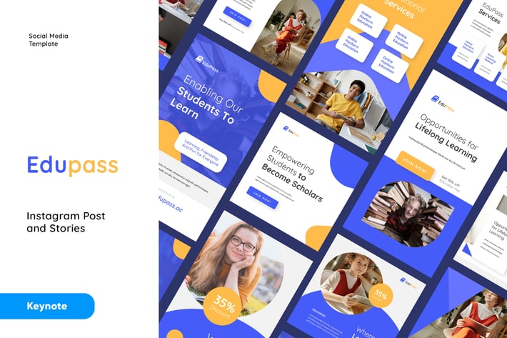 Education Instagram Post and Stories Keynote