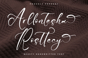 Arllontesha Rosttecy Handwritten Font 