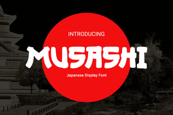 MUSASHI - Japanese Display Font