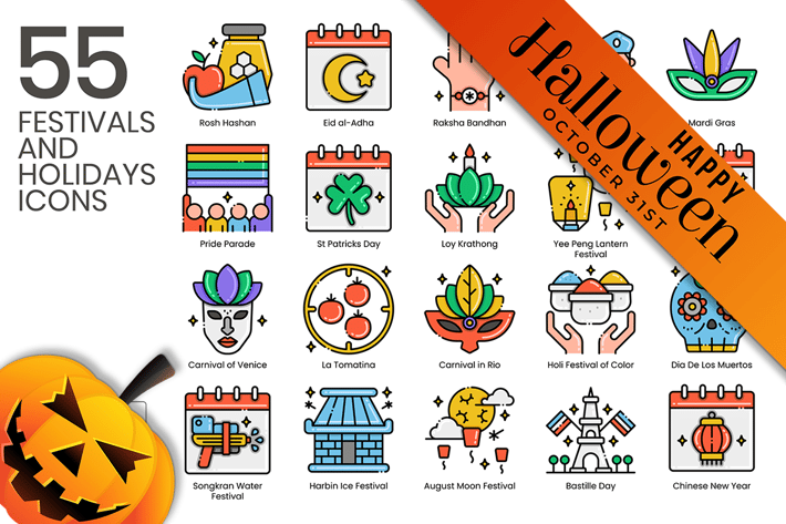 Halloween and Holidays Icons