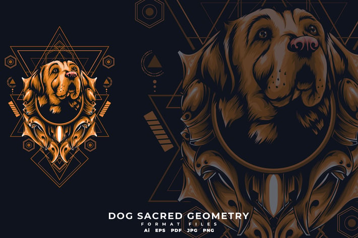 DOG SACRED GEOMETRY