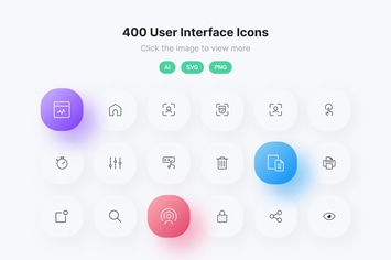 User Interface Line Icons