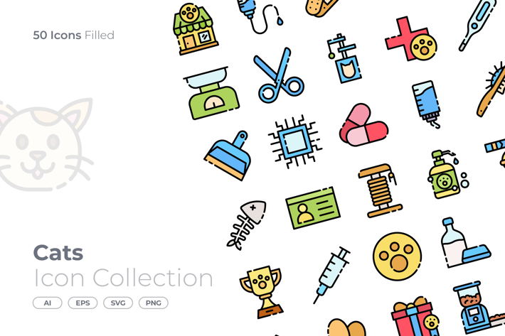 Cats Filled Icon