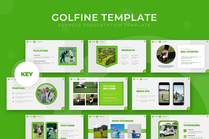 Golfine - Keynote Template