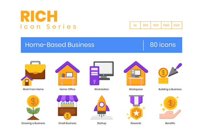 Home-Based Business Icons