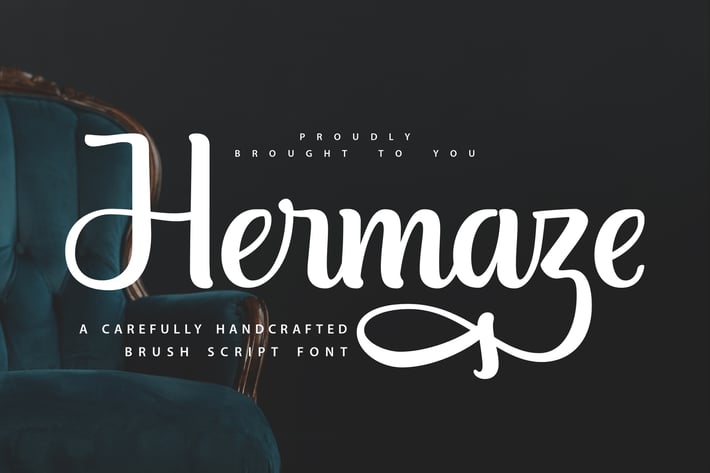 Hermaze | Carefully Handcrafted Brush Script