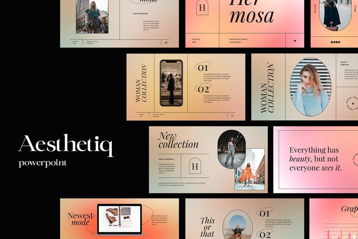 Hermosa - Aesthetic Blur Background Powerpoint