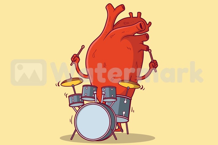 Heart Playing drums