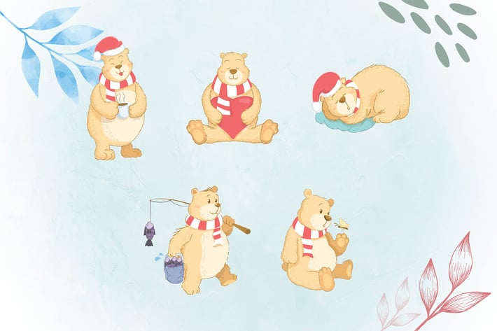 Whimsical Animal Illustrations BEAR