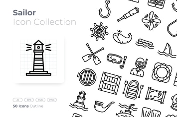 Sailor Outline Icon