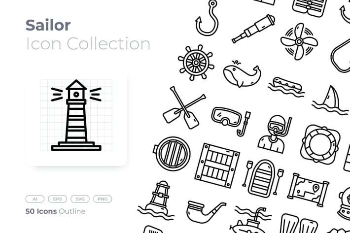 Sailor Outline Icon