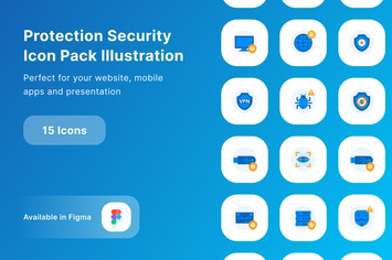 Protection Security Icon Pack Illustration