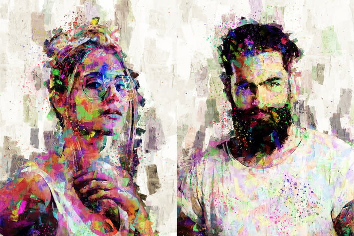 Chroma Art Palette Knife Photoshop Action