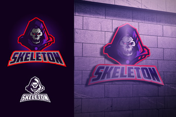 Skull Knight Mascot Esports Logo