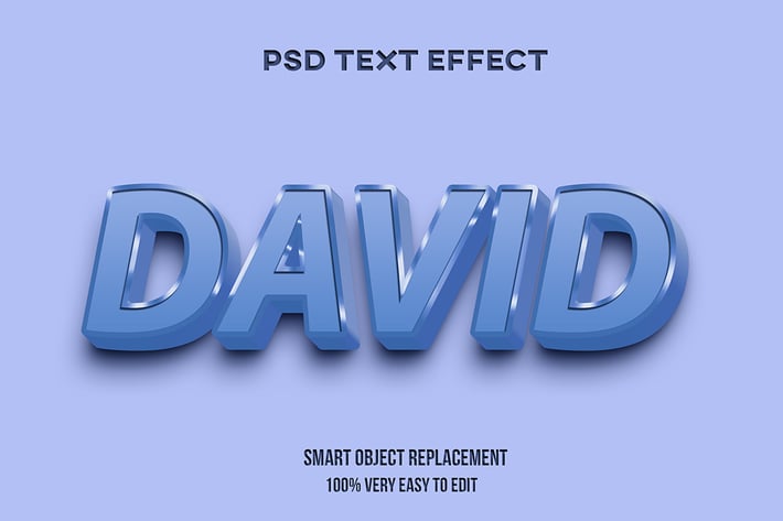 Blue pastel text effect
