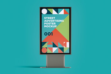 Street Advertising Poster Mockup 001