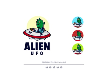 Alien Cartoon Logo