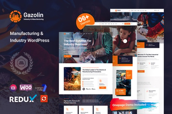 Gazolin - Industry & Factory WordPress Theme