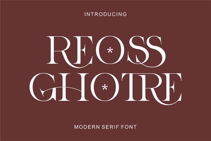Reoss Ghotre Ligature Serif