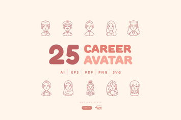 25 Career Avatar Character Design - Part 1