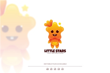 Little Star Cartoon Logo