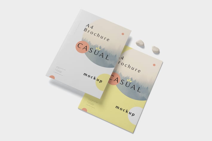 5 A4 Brochure Mockups