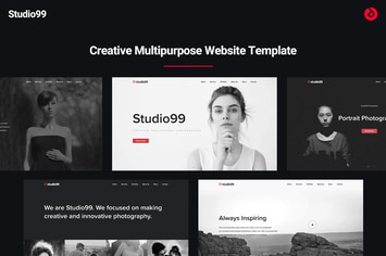 Portfolio Bootstrap Web Template - Studio99