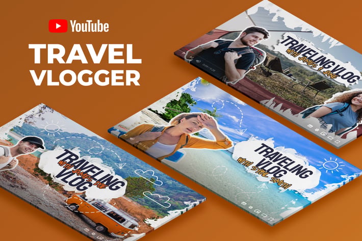 Youtube Thumbnail - Travel Vlogger Videos