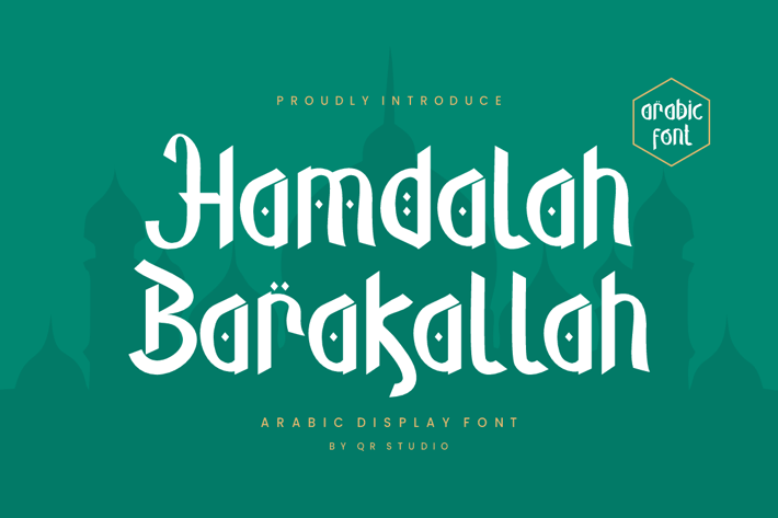 Hamdalah Barakallah - Arabic Font