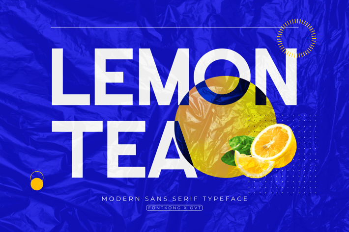 Lemon Tea - Modern Sans Serif Typeface