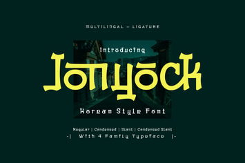 Jonyock - Korean Style Font