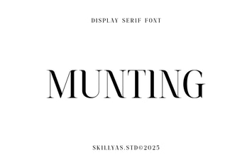 Munting Display Serif Font