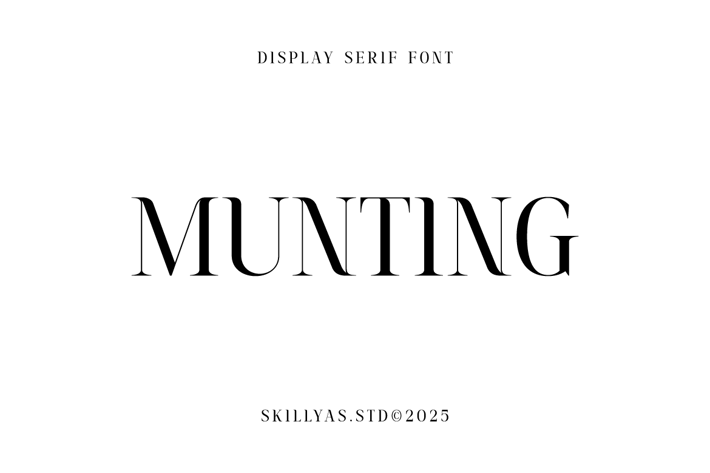 Munting Display Serif Font
