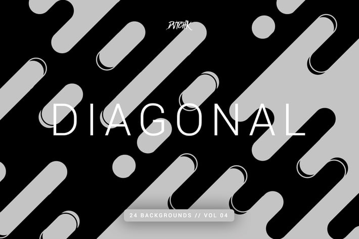 Diagonal |Rounded Lines Backgrounds | Vol. 04
