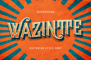 Wazintte - Victorian Style Font