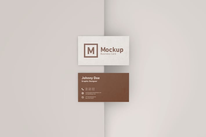 Elegant Business Card Mockup