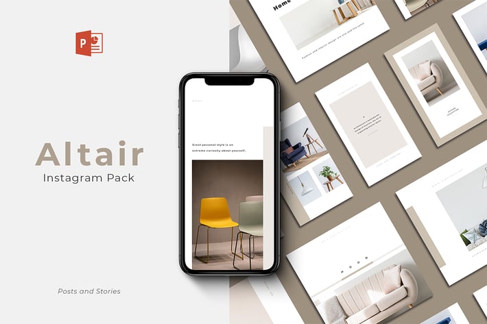 Altair PowerPoint Instagram Posts and Stories