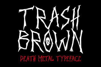 Trash Brown - Death Metal Font