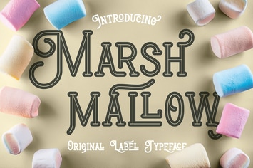Marshmallow Retro Label Font
