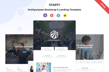 Starty - Multipurpose Bootstrap 5 Landing Template