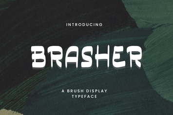 Basher - A Brush Display Typeface