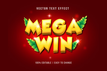 Mega Win - Eps Text Effect